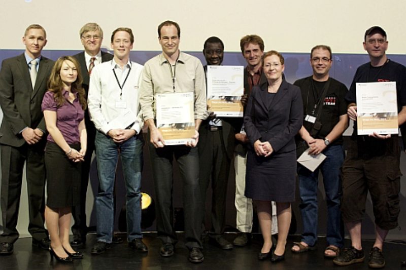 Foto mit den Gewinnern und Laudatoren der ...