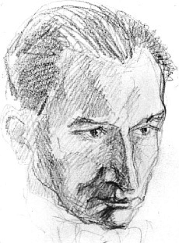 Kurt Mild, Zeichnung von Juliana Dancu, 1958. ...