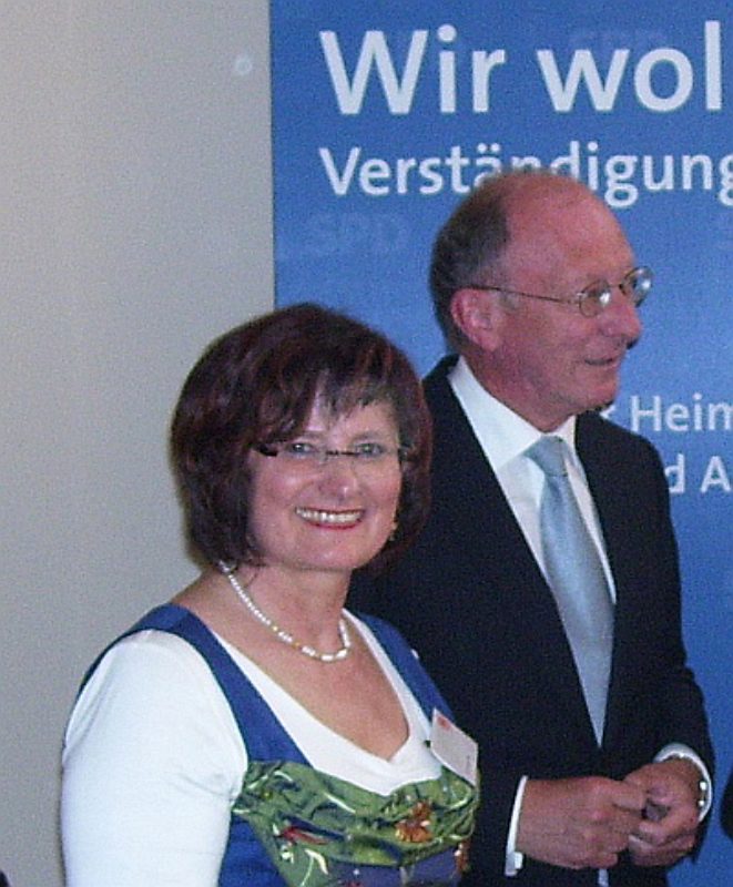Die SPD-Politiker Christa Naa und Franz Maget ...