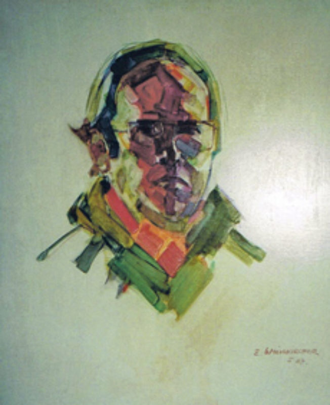 Erwin Weisskircher, Selbstportrait, l, 85x65cm, ...
