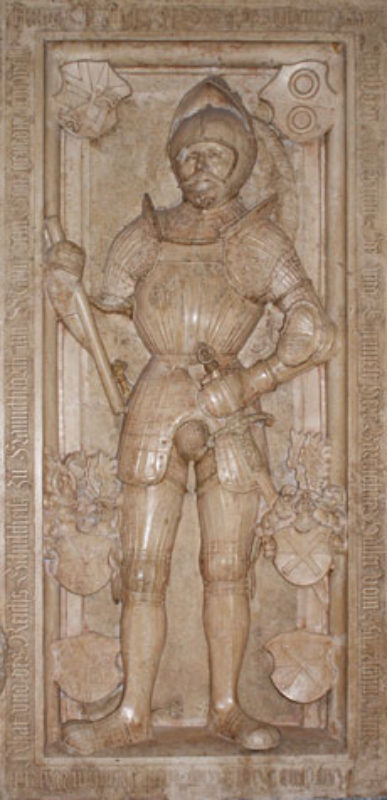 Grabstein fr Bartholomus II. Haller (†1551) im ...