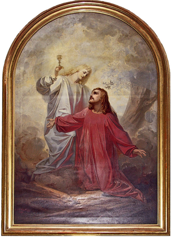 Das Altarbild „Jesus im Garten Gethsemane“ von ...
