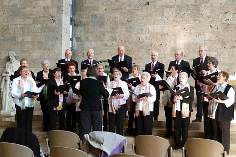 Der Chor der Kreisgruppe Stuttgart unter Leitung ...