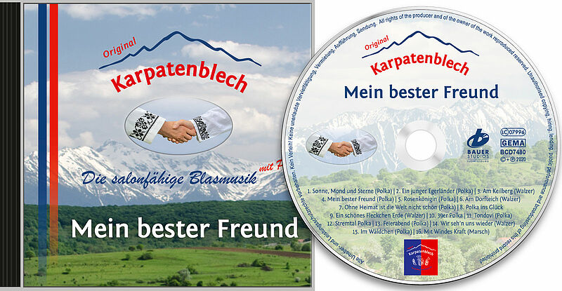 Die erste CD der Kapelle "Original Karpatenblech" ...