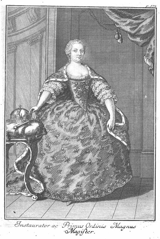 Maria Theresia als erster Gro-Meister (magnus ...