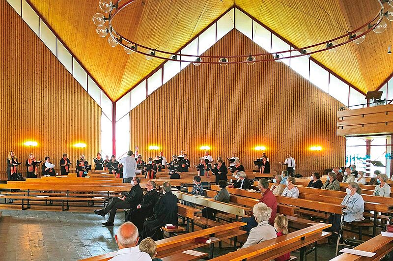 Gottesdienst in der Markuskirche in Kln-Porz. ...