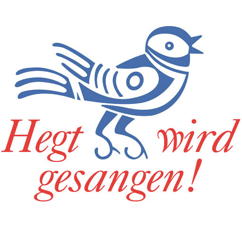 Logo der Rubrik „Hegt wird gesangen!“, gestaltet ...