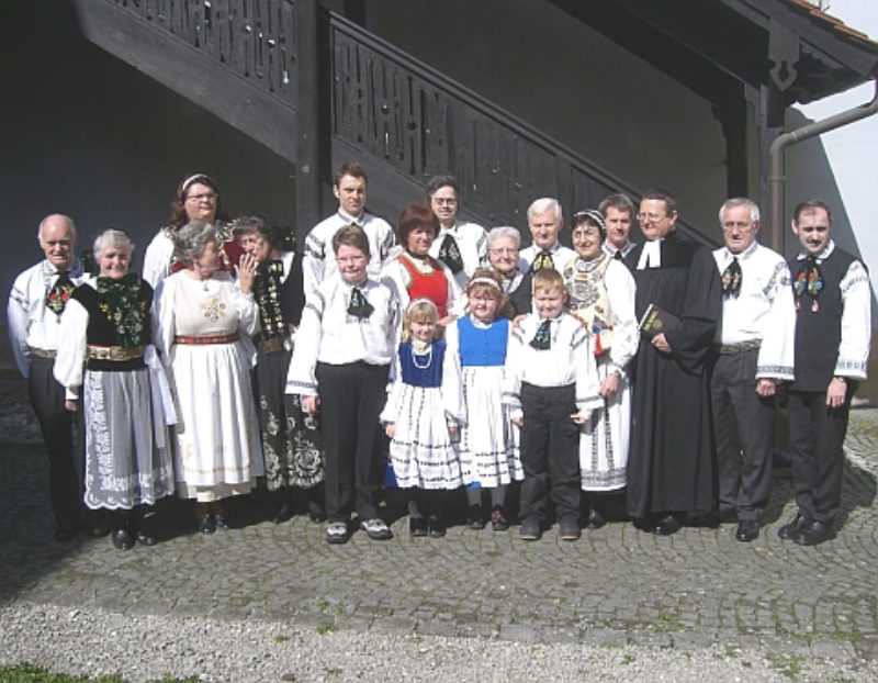 Siebenb�rgisch-s�chsische Trachtentr�ger beim ...
