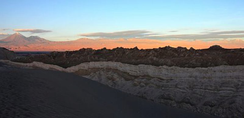 Blick von der Valle de Luna in der Atacama-W�ste ...