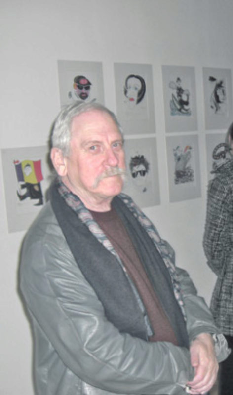 Der Karikaturist Rudi Schm�ckle 2009 bei der ...