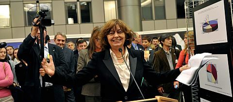 Ana Blandiana im Europäischen Parlament in ...