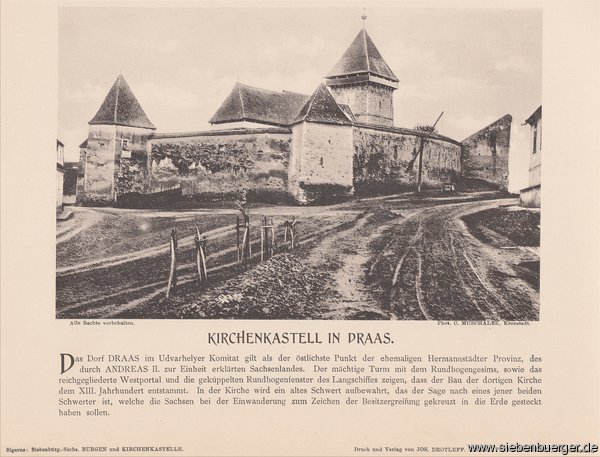 Draas - Kirchenkastell um 1900