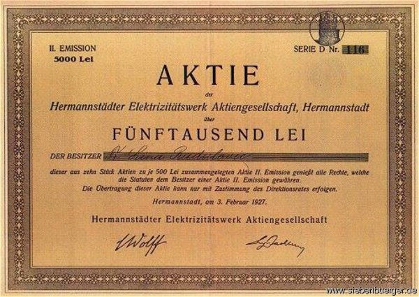 Hermannstdter-Aktie