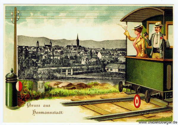 Hermannstdter Postkarte um 1800