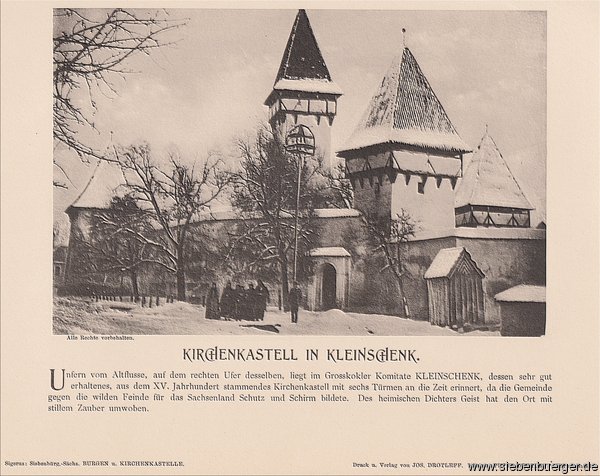 Kleinschenk - Kirchenkastell um 1900