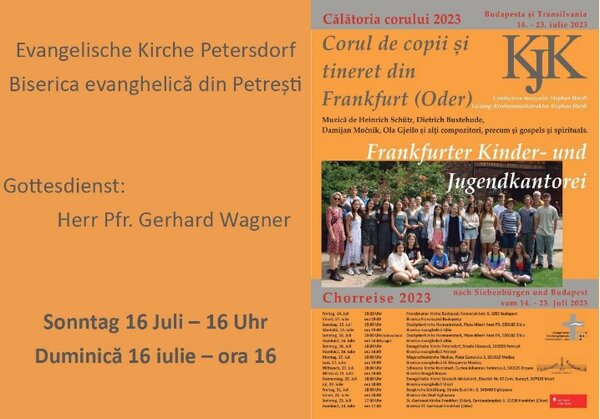 Chorreise Frankfurter Kinder- und Jugendkantorei