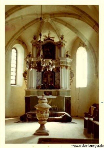 Senndorfer Altar  mit Taufbecken 1968