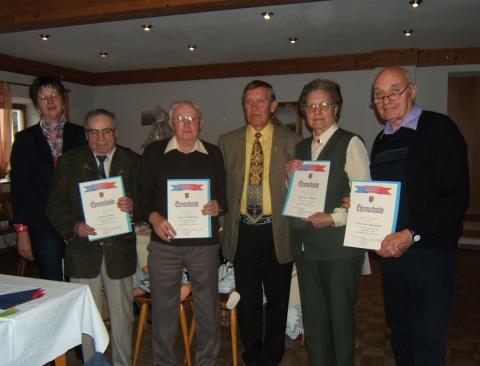 Ehrungen der langjhrigen Mitgliedschaft, ...