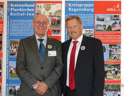 Landesvorsitzender Werner Kloos (rechts) und ...