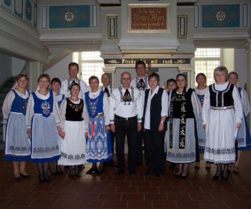 Mergler in siebenbrgisch-schsischer Tracht in ...