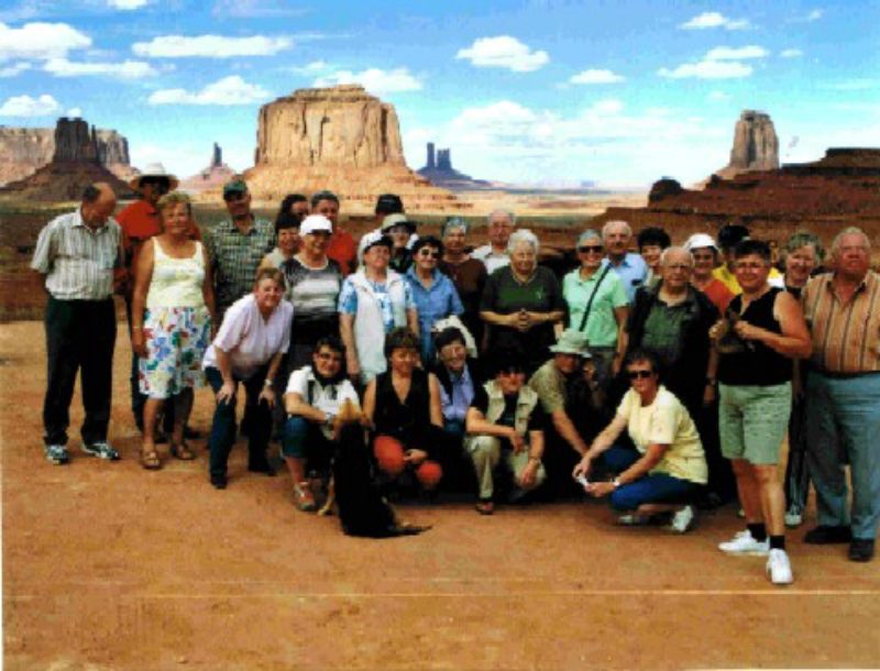 Rosenheimer Reisegruppe im Monument Valley/Utah ...