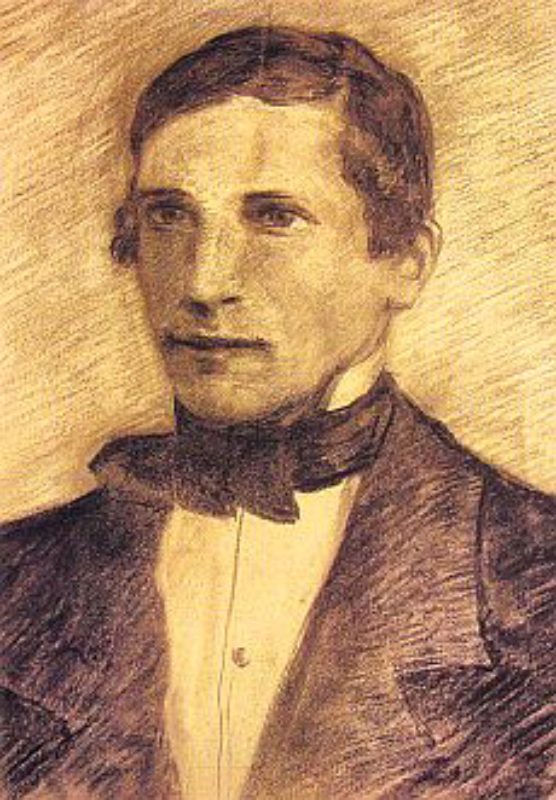 Viktor Kstner. Kohlezeichnung (nach einer ...