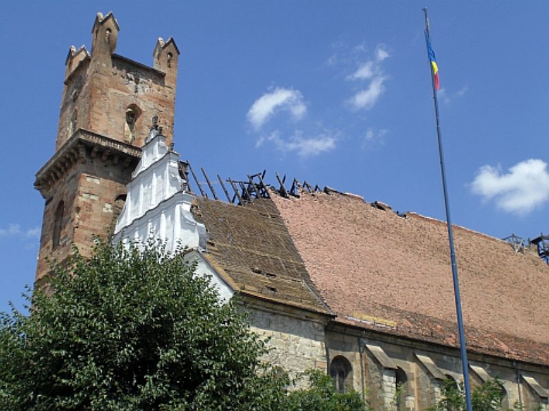 Die Brandschden am Turm und an der evangelischen ...