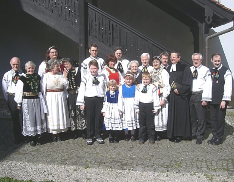 Siebenbrgisch-schsische Trachtentrger beim ...