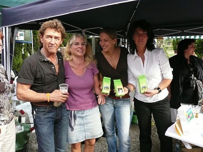 Peter Maffay (links) empfing Tausende Besucher ...