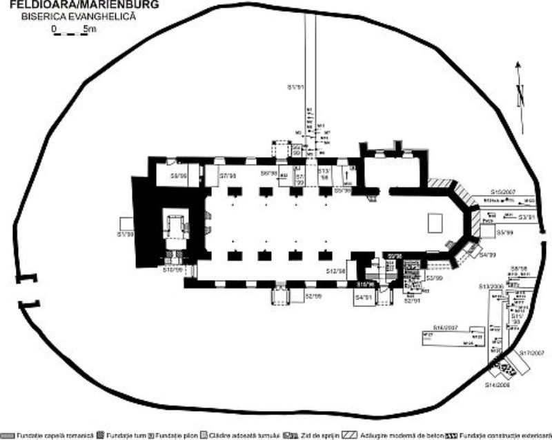 Balzs Istvn: Grundriss der Kirchenburg in ...