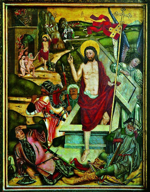 Auferstehungsdarstellung vom Mediascher Altar. ...
