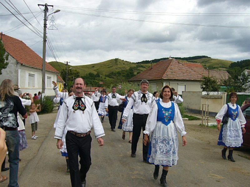 Trachtenumzug beim Dorffest in Scholten. ...