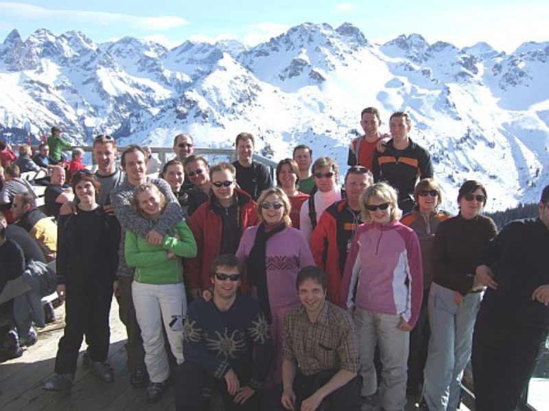 SJD-Skiwochenende 2008: Gruppenfoto auf der ...