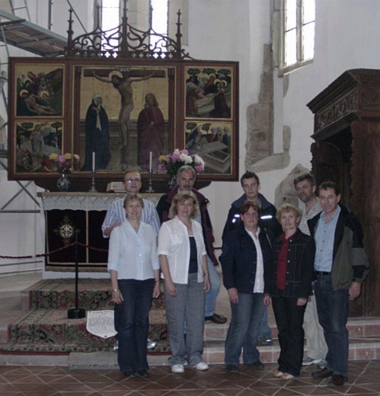 In der evangelischen Kirche in Tartlau ...