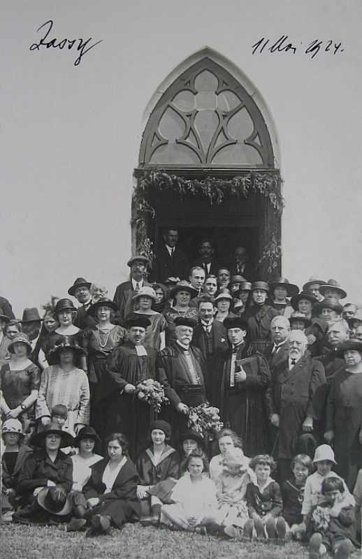 Bischof Friedrich Teutsch beim Besuch der ...