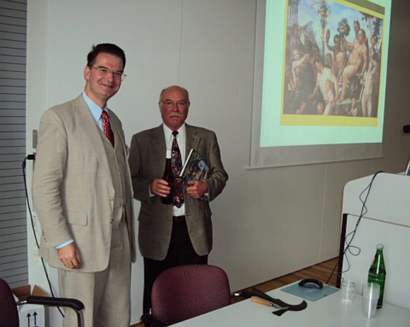 Dr. Ulrich Wien, AKSL-Vorsitzender, mit Dr. Fritz ...