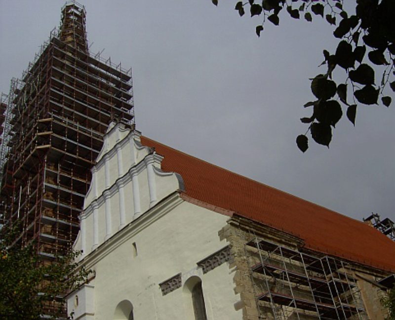 Die ev. Stadtpfarrkirche Bistritz am Tag der ...