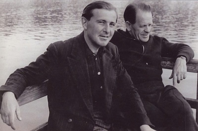 Sepp Herberger und Kurt Mller am Wannsee Berlin ...