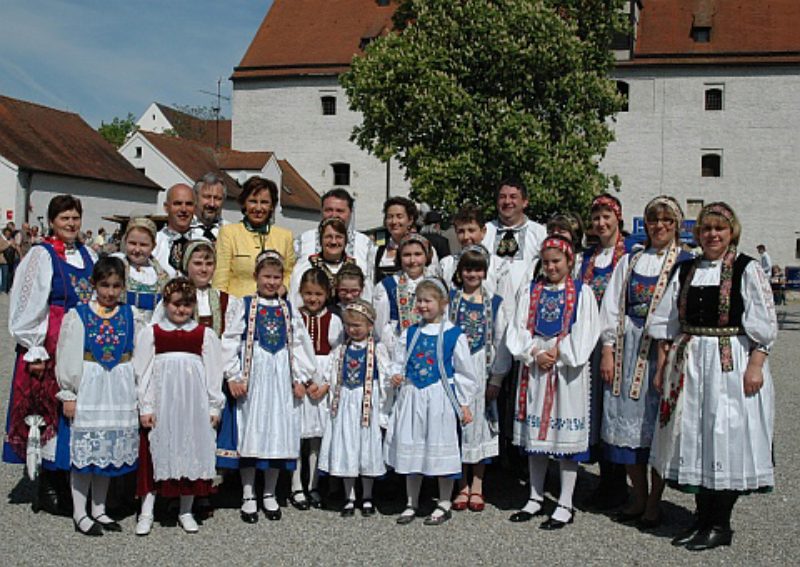 
Die Siebenbrger Sachsen beim Georgiumzug in ...