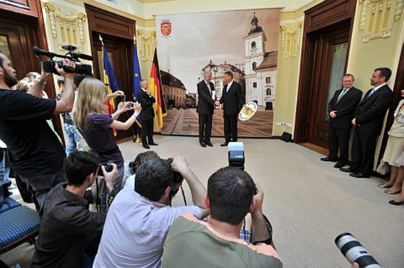 Im Hermannstdter Rathaus wurde Ministerprsident ...