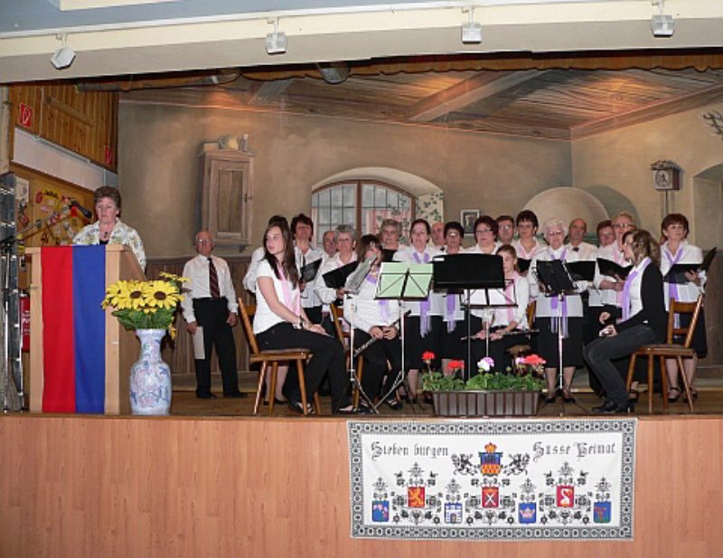 Der Chor der Kreisgruppe Ravensburg, musikalisch ...