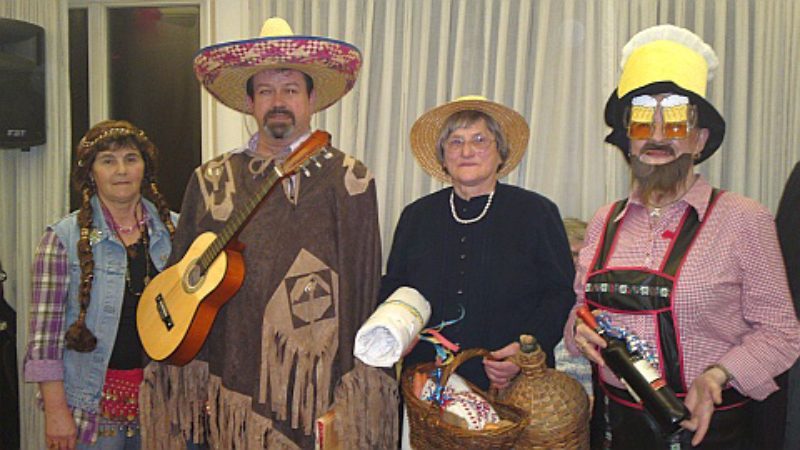 Maskenprmierung mit „Feurigen Mexikanern“, einer ...