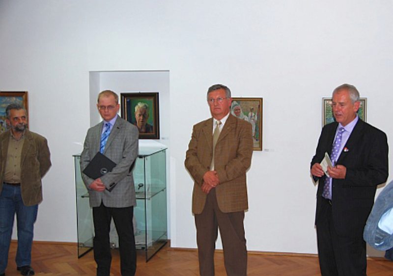 Erffnung der Thomae-Ausstellung - von links: ...