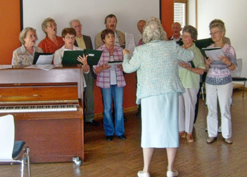 Der Coburger Chor unter der Leitung von Hildegund ...