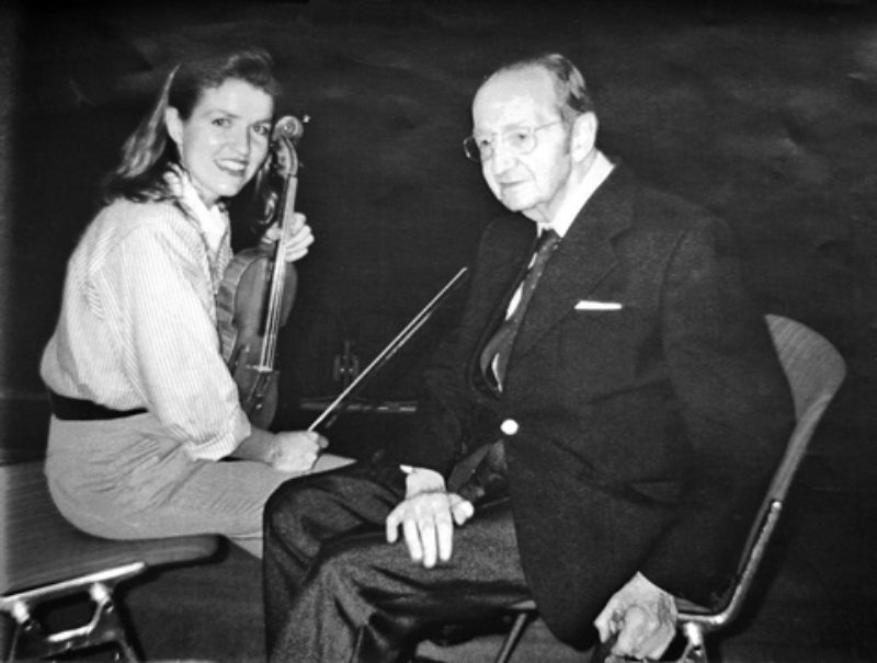 Ernst Irtel mit der berühmten Violonistin Anne ...