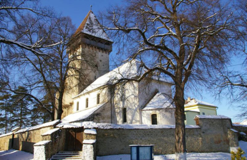 Dreischiffige romanische Basilika in Kirchberg ...