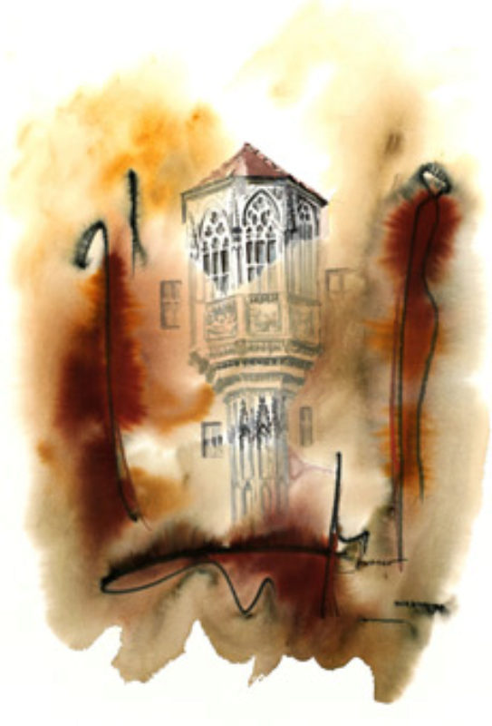 Adolf Kroner: Sebalder Chrlein, Aquarell, 2006, ...