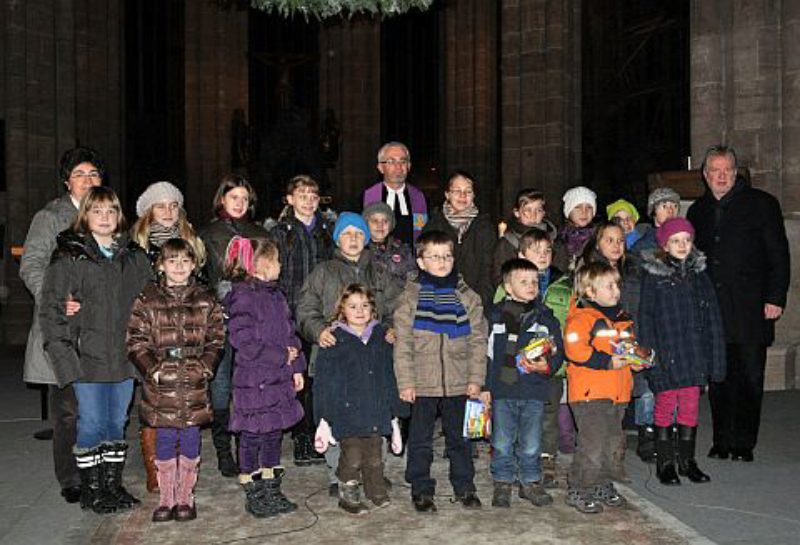 Kindergruppe in St. Sebald mit Annette Folkendt, ...