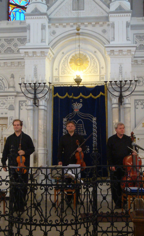 Mitglieder des Aron-Quartetts (Wien) in der ...