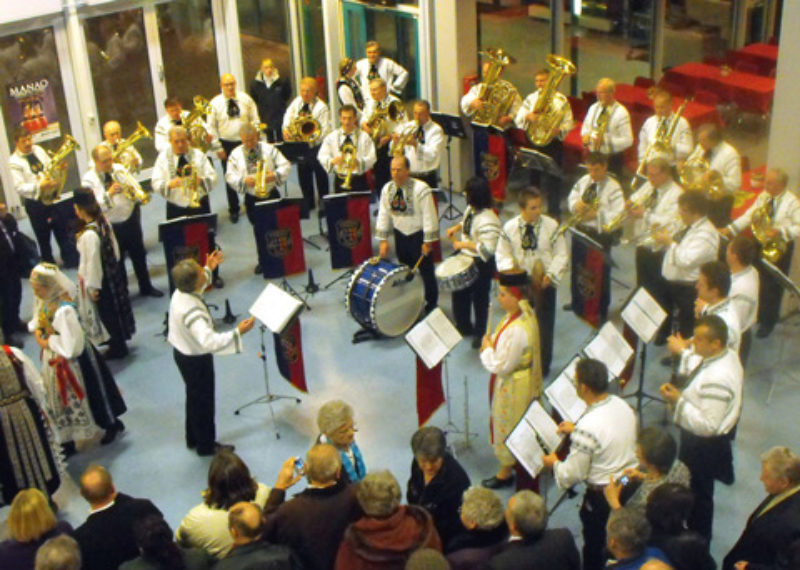 Siebenbrger Blaskapelle Augsburg e.V. im Foyer ...